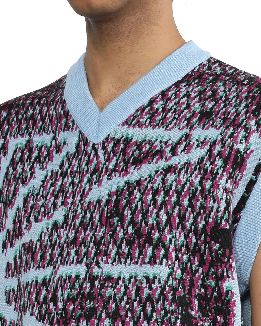Logo knit vest