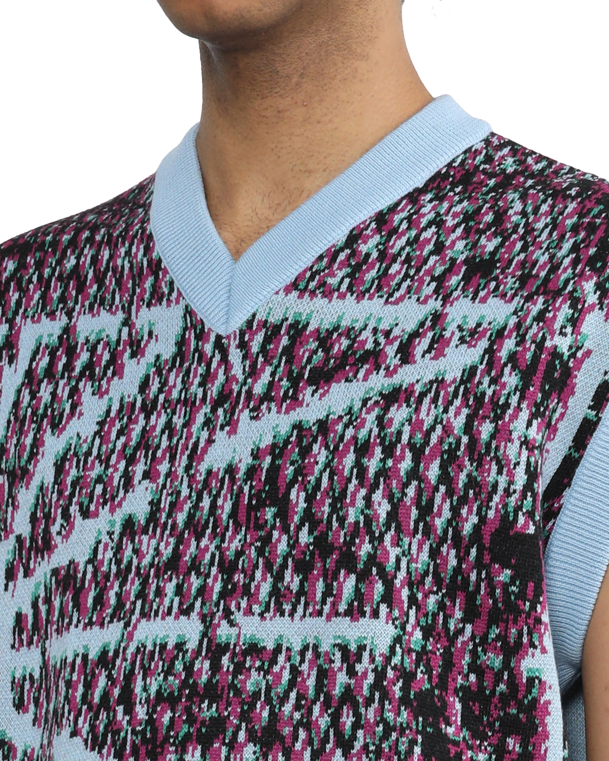 Logo knit vest