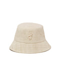 Monogram-embellished bucket hat