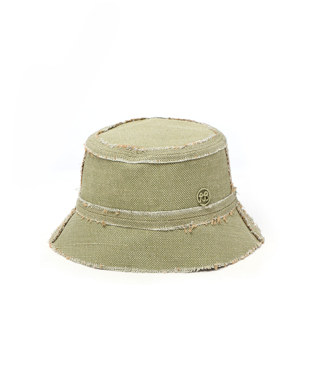 Raw edge bucket hat
