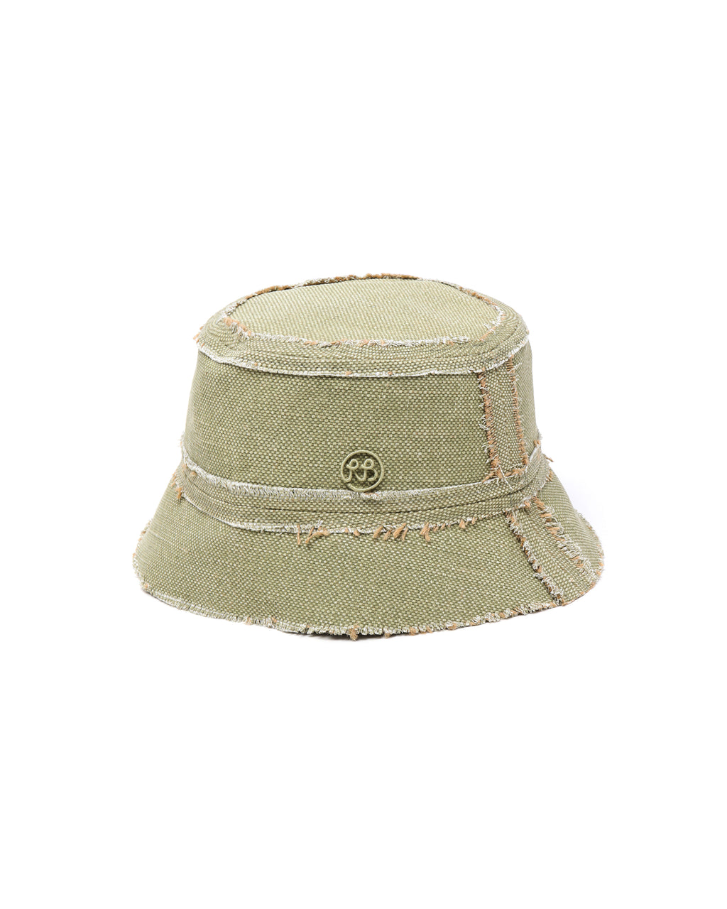 Raw edge bucket hat