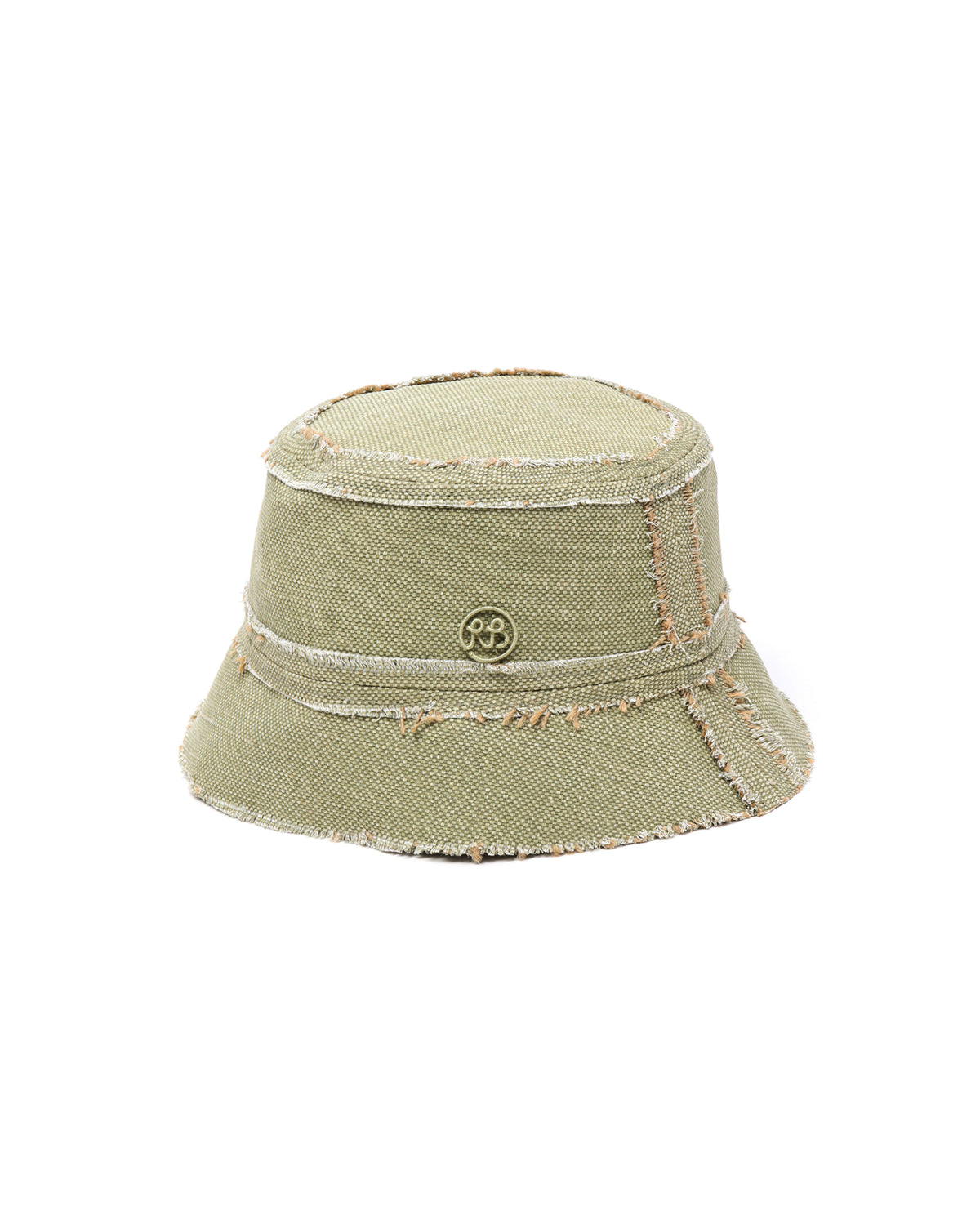 Raw edge bucket hat