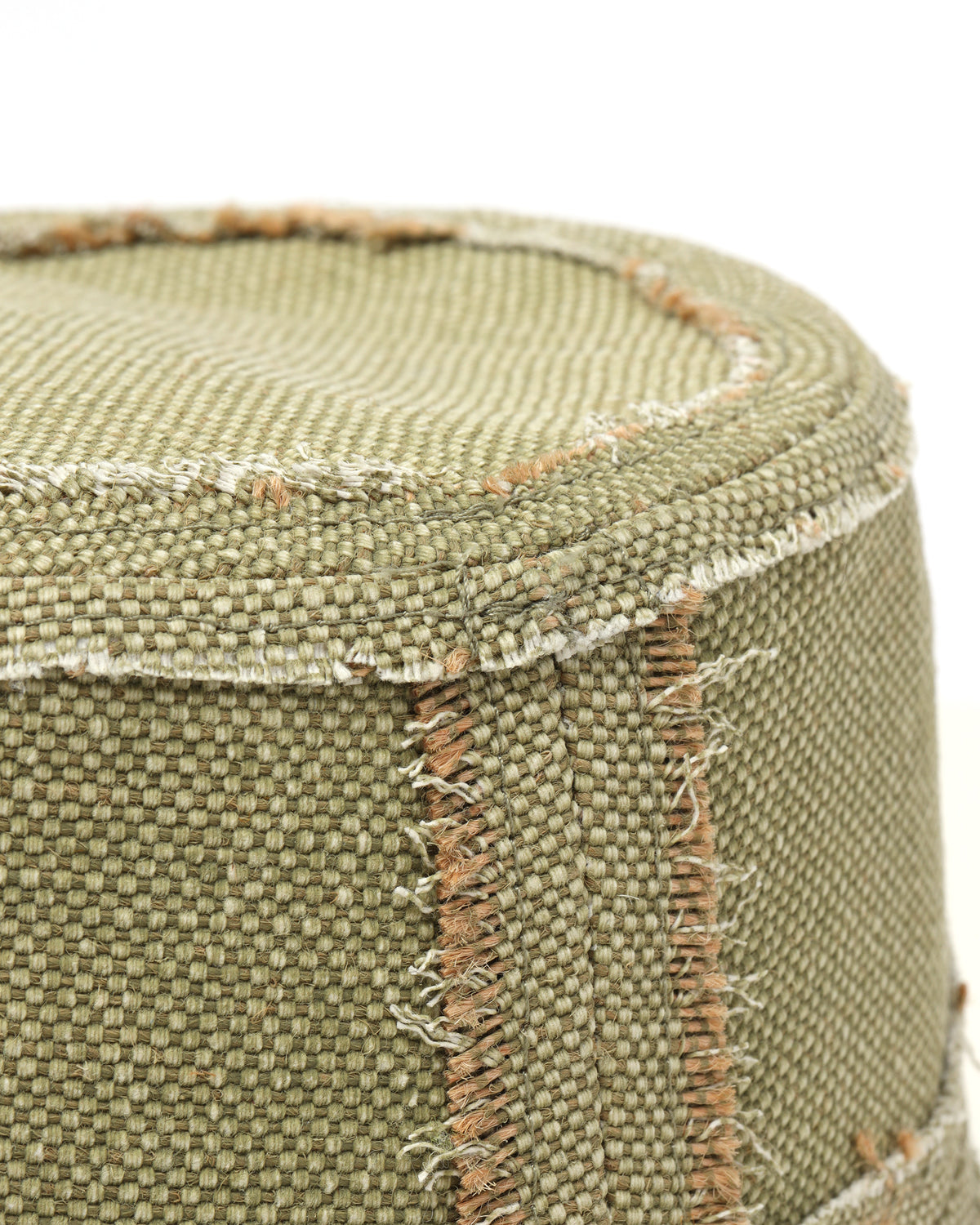 Raw edge bucket hat