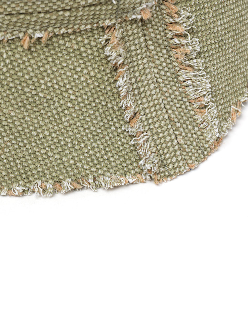 Raw edge bucket hat