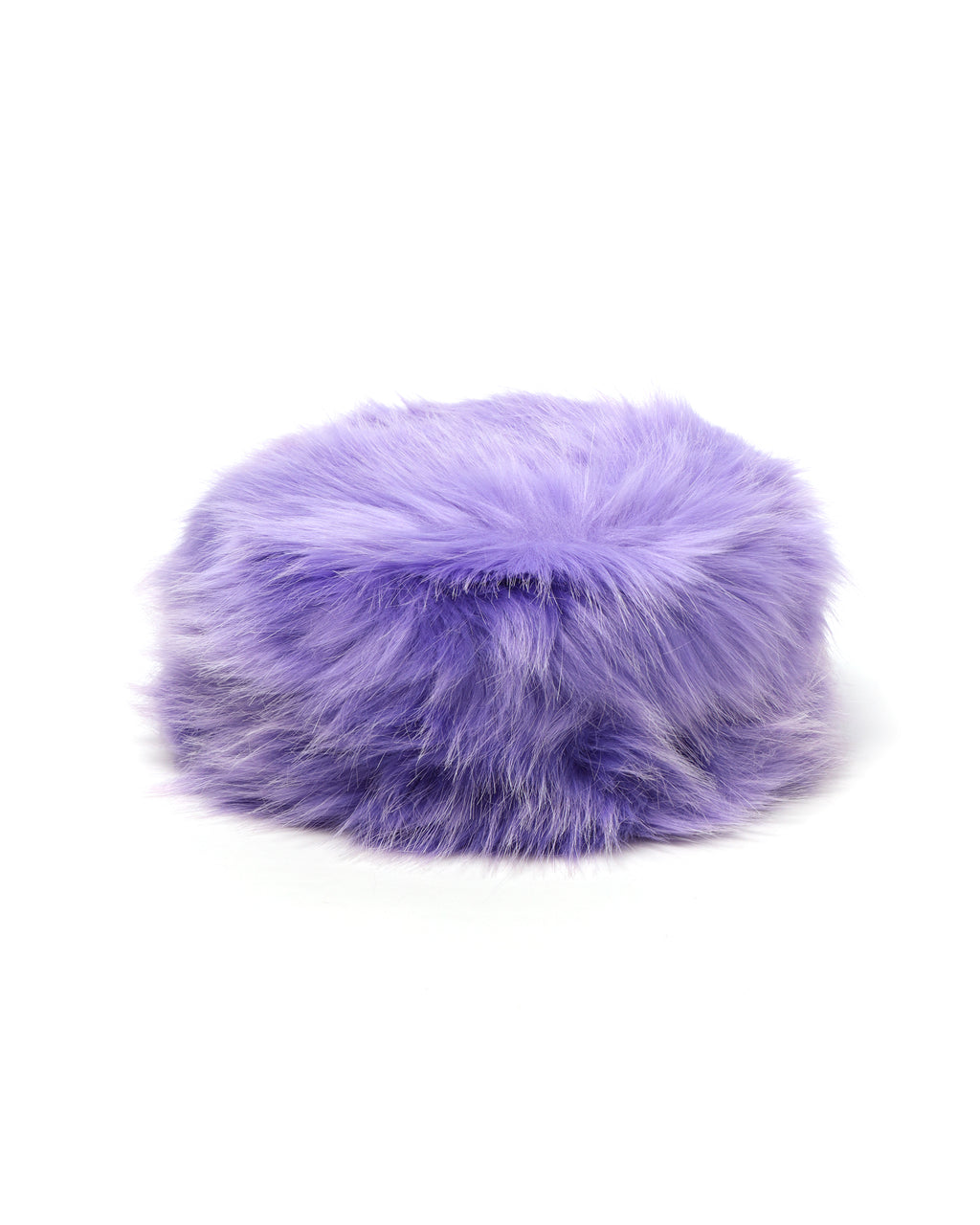 Faux-fur pillbox hat