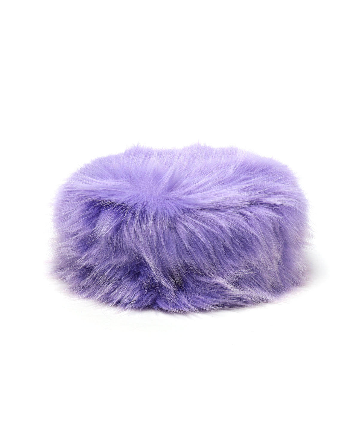 Faux-fur pillbox hat