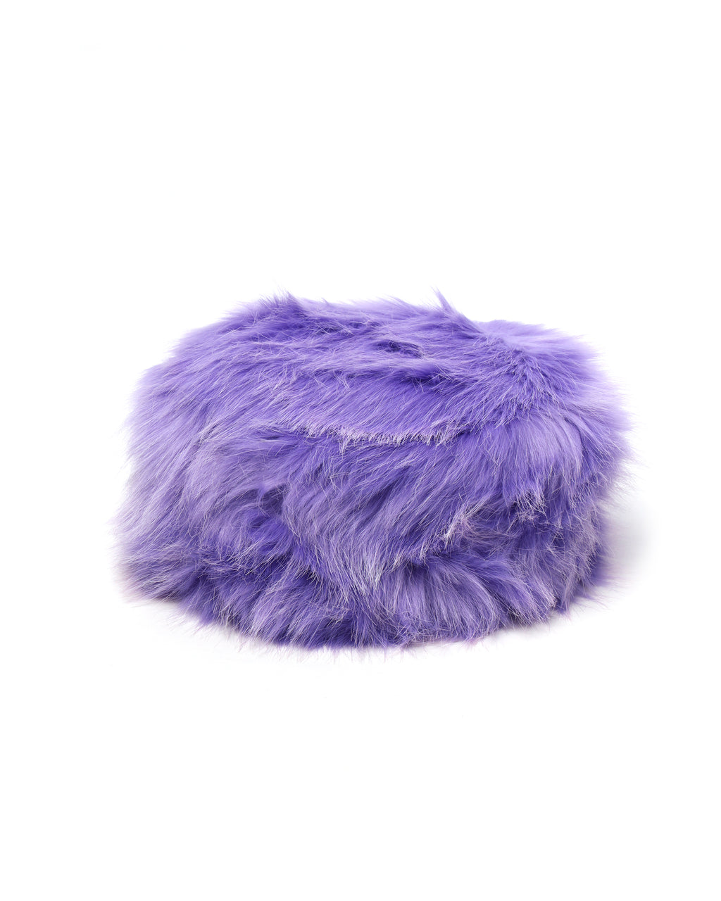 Faux-fur pillbox hat
