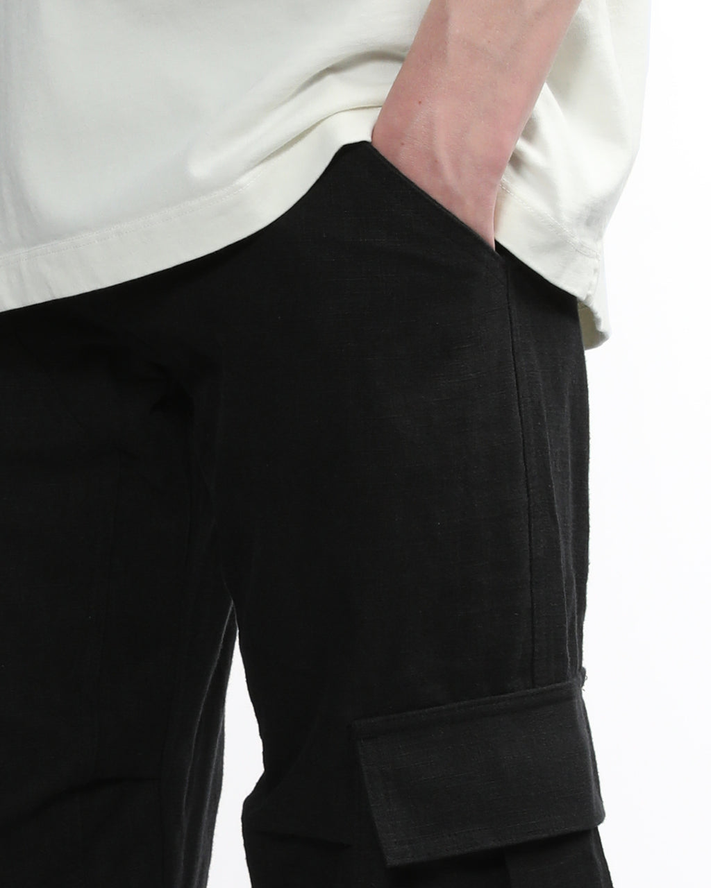 Linen cargo pants