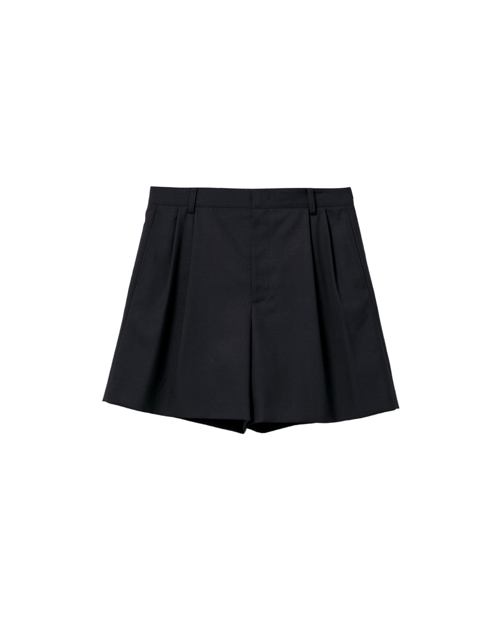 Pleated shorts