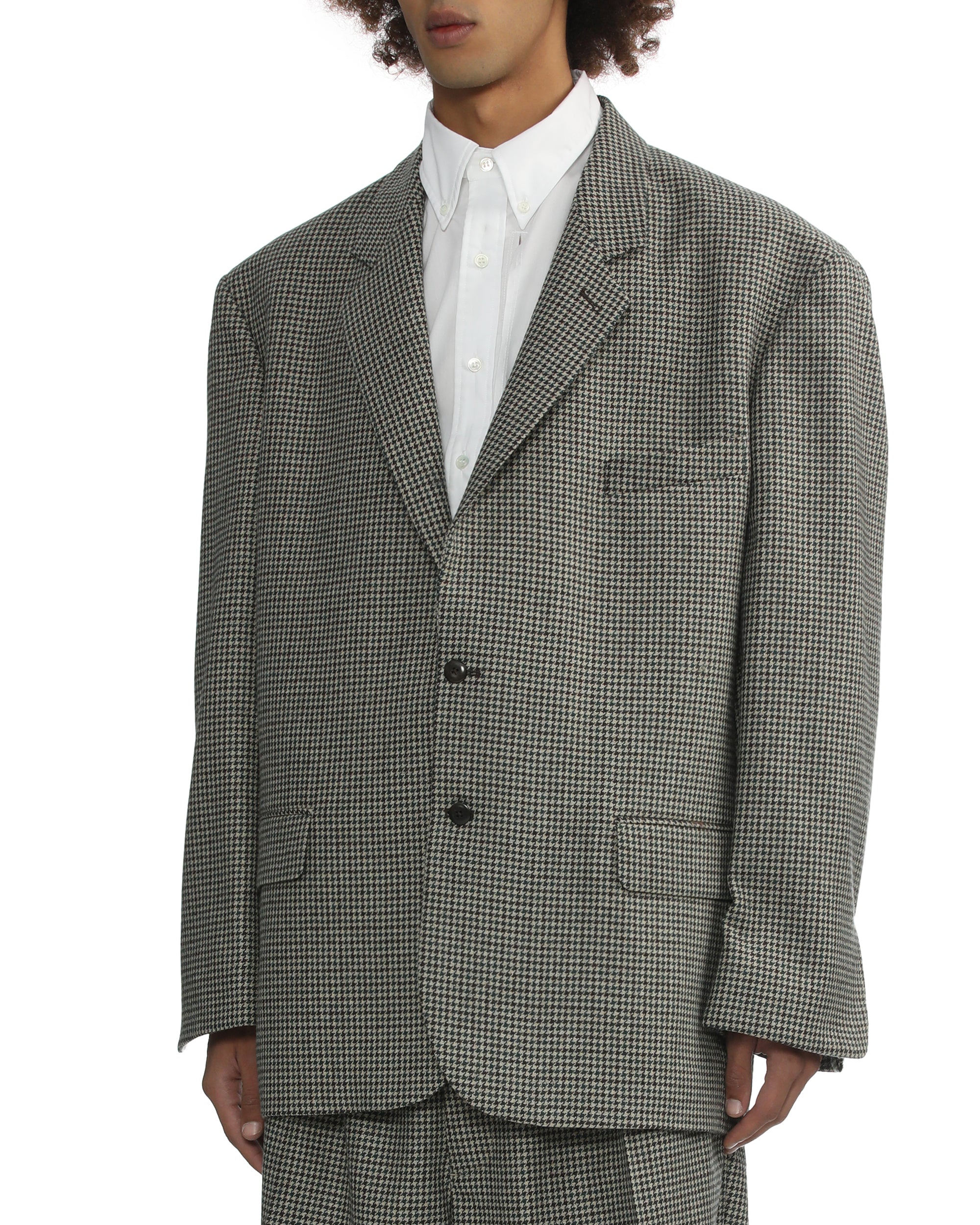 Checked blazer