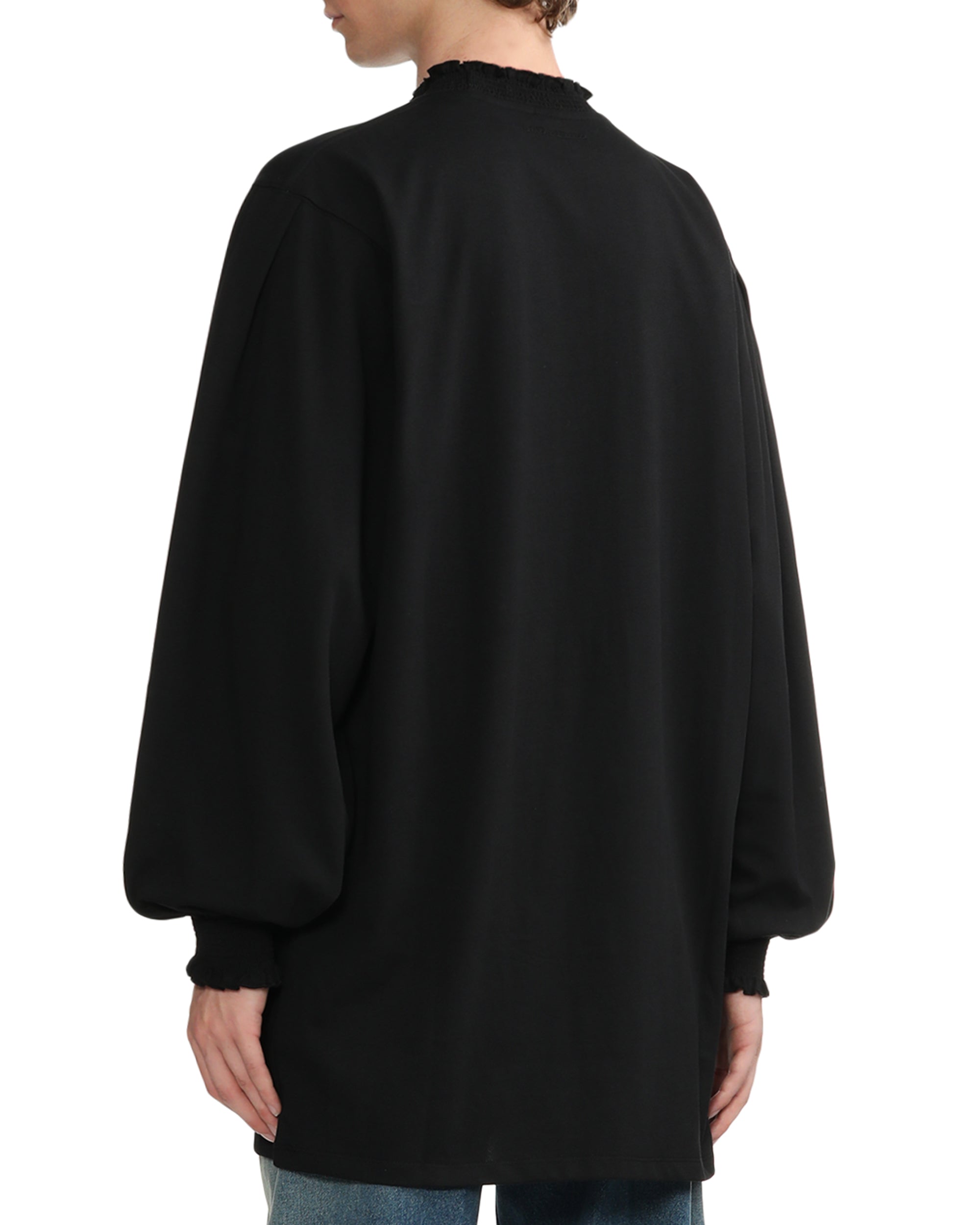 Ruffled neck top