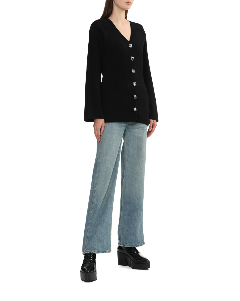 V-neck cardigan
