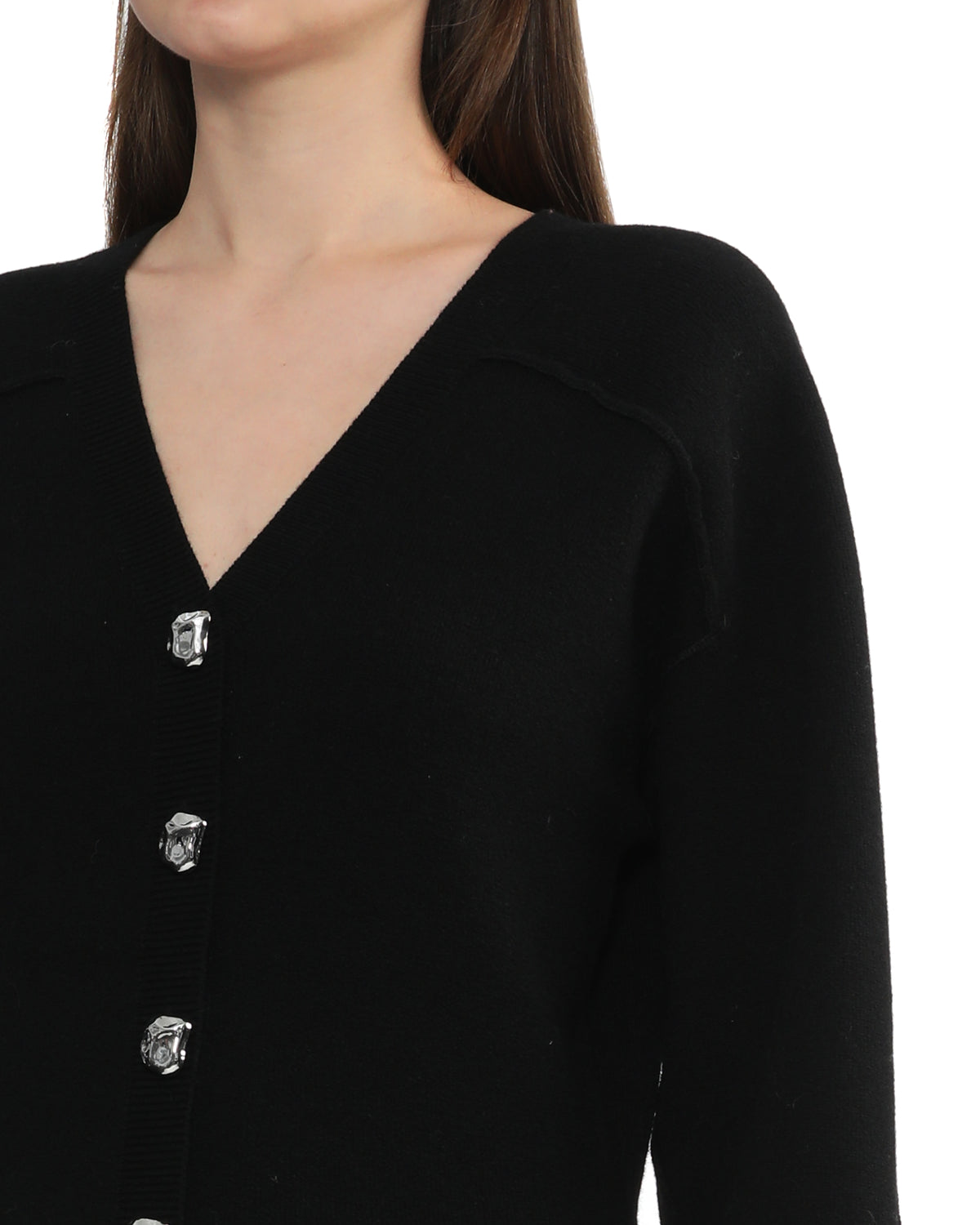 V-neck cardigan