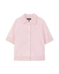 Short sleeve collared cardigan