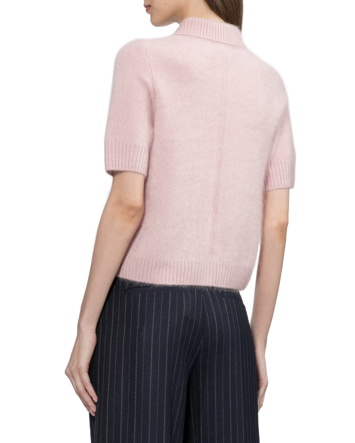 Short sleeve collared cardigan