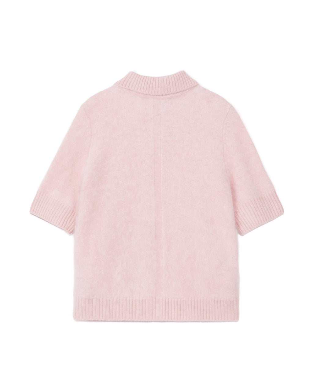 Short sleeve collared cardigan