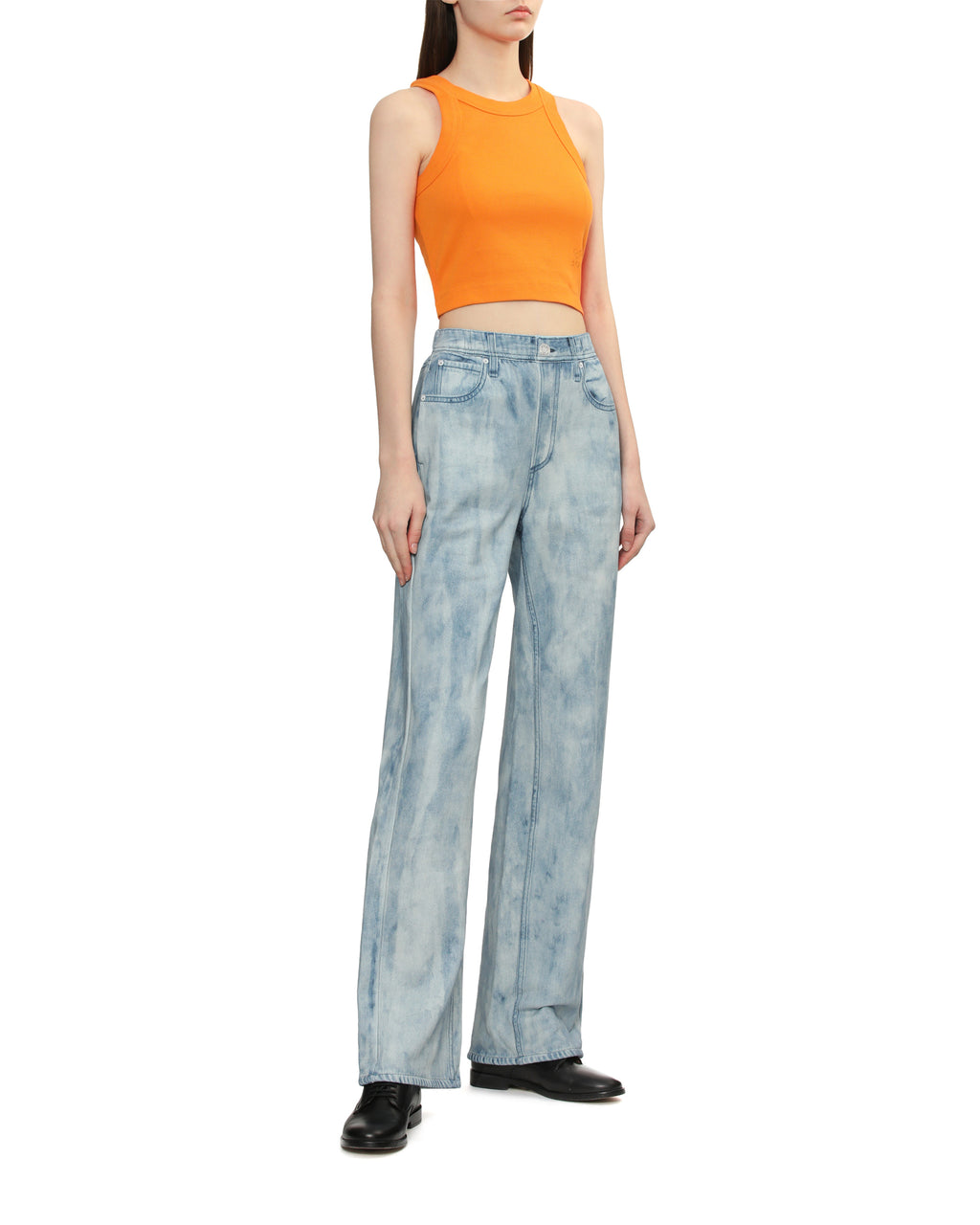 Straight leg jeans
