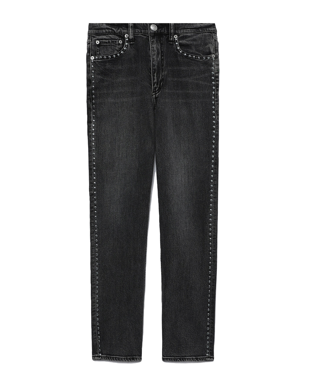 Stud embellished jeans