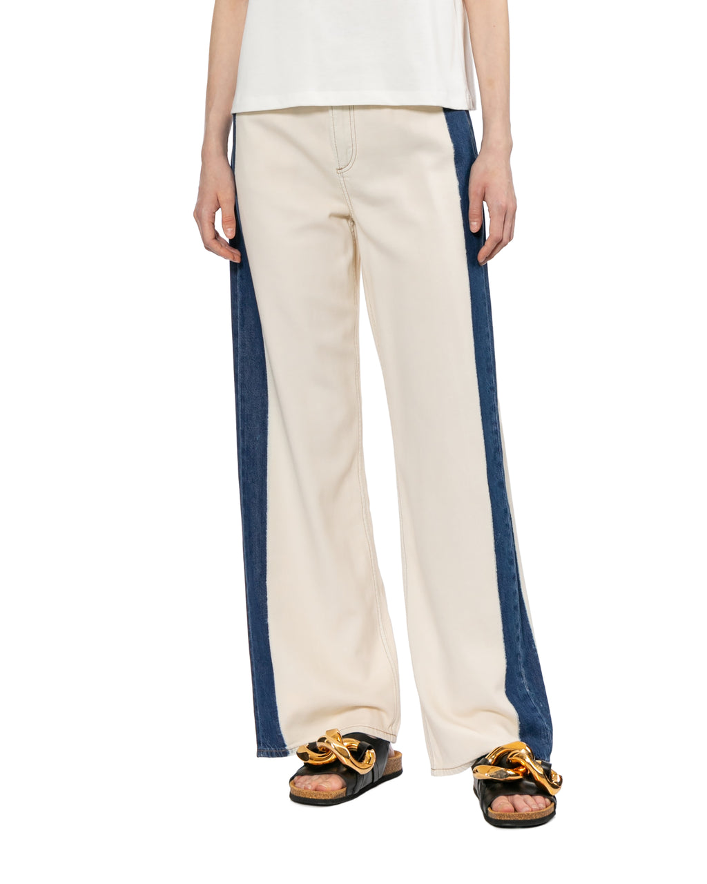 Panelled jeans