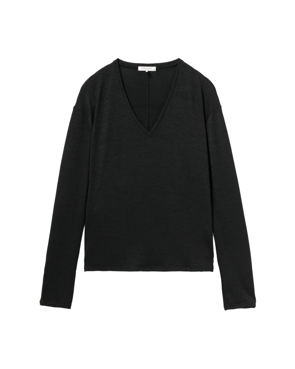 V-neck long tee