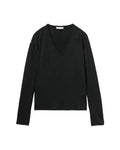 V-neck long tee