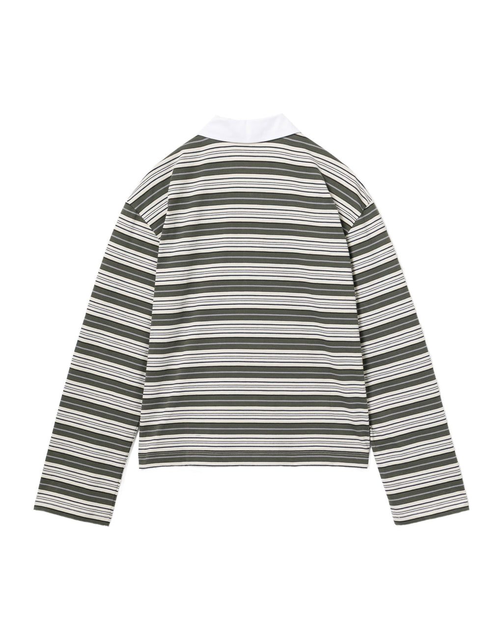 Kelly boxy striped long sleeve polo