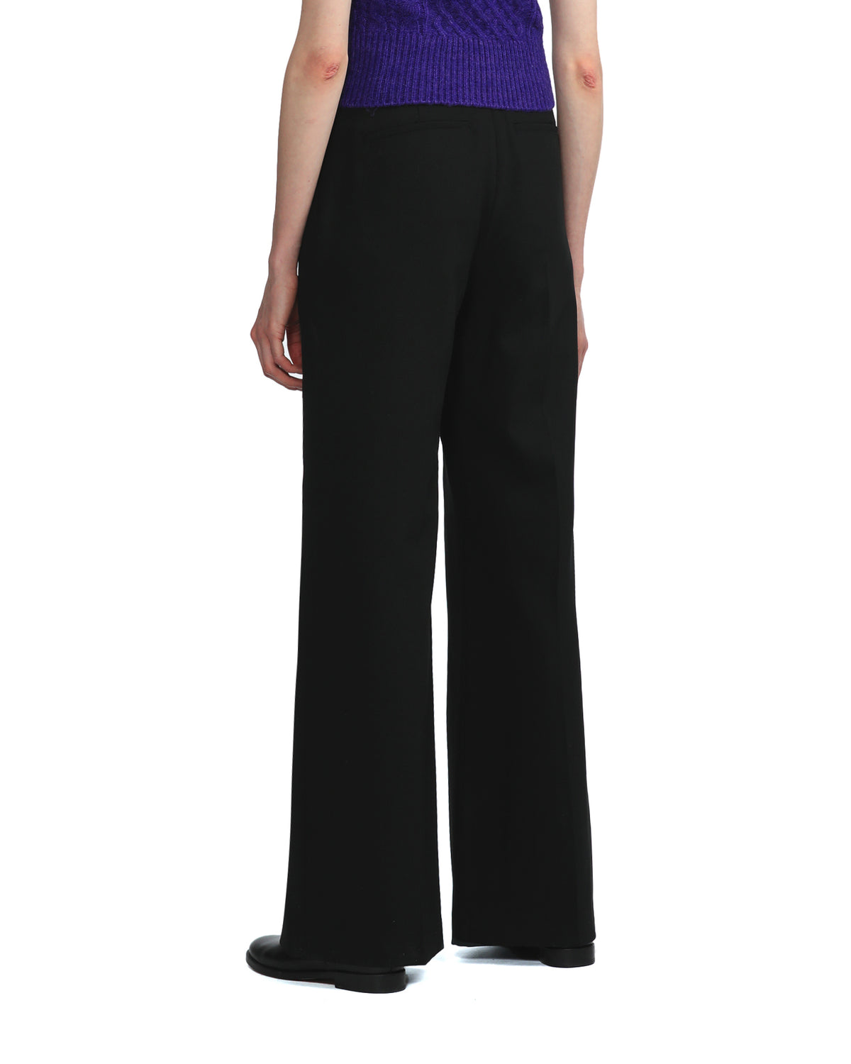 Shelly wide leg twill pant