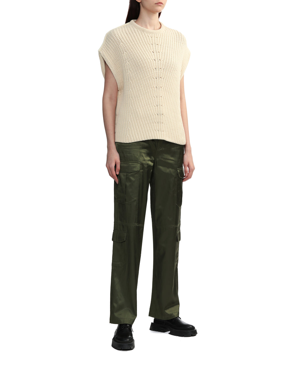 Cotton nylon cargo pants