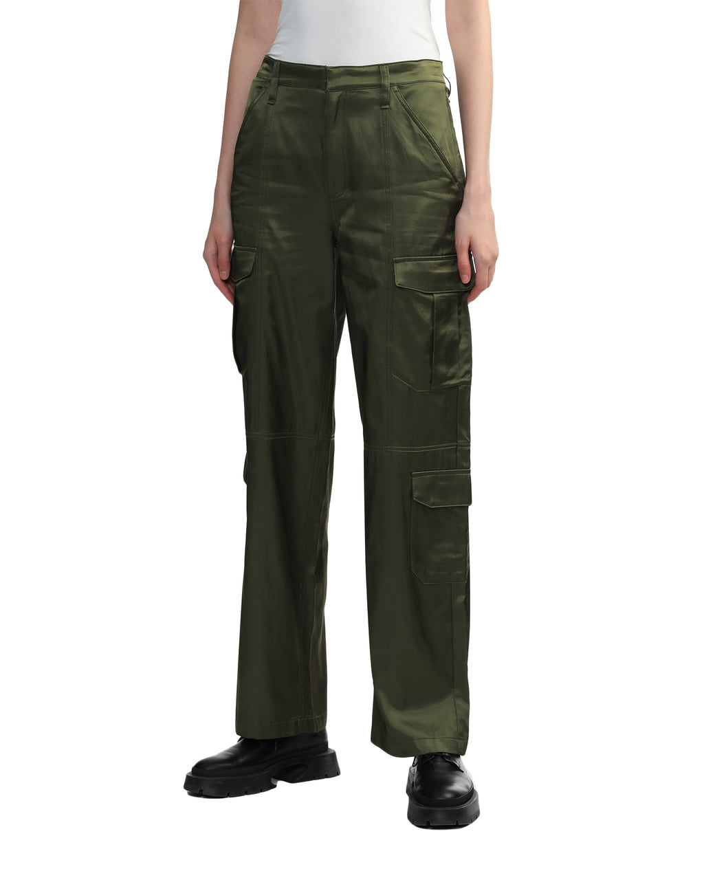 Cotton nylon cargo pants
