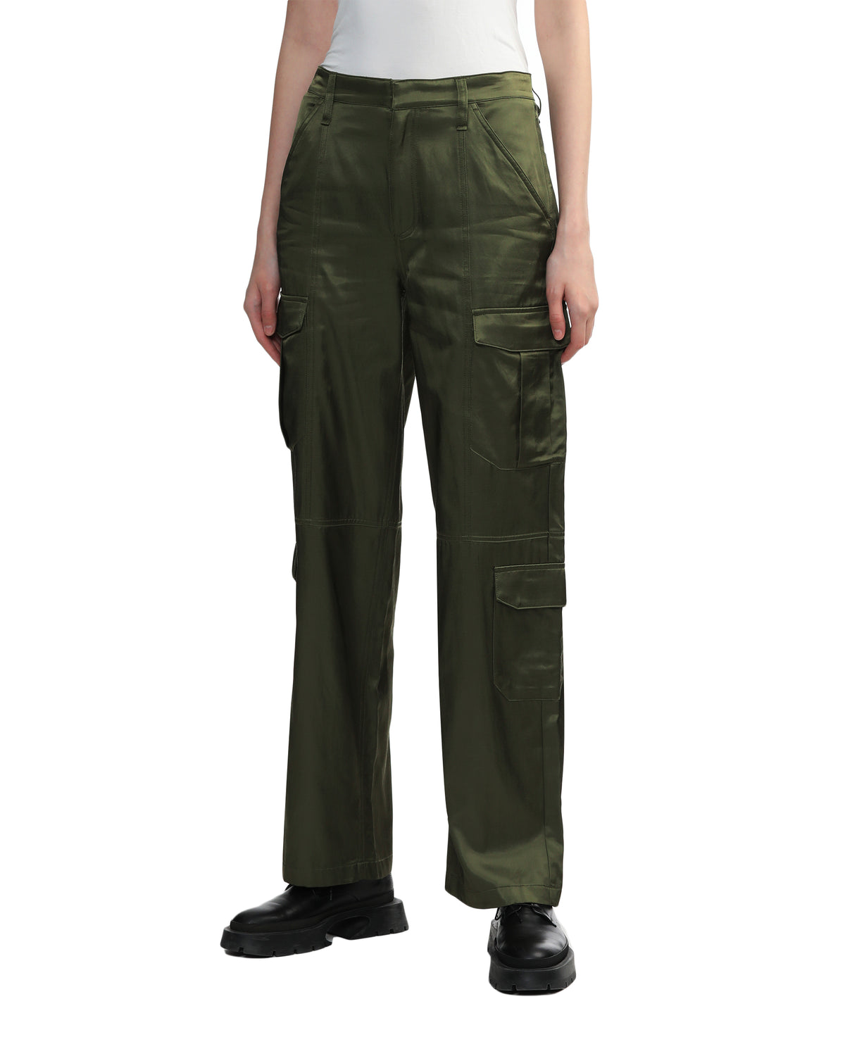 Cotton nylon cargo pants