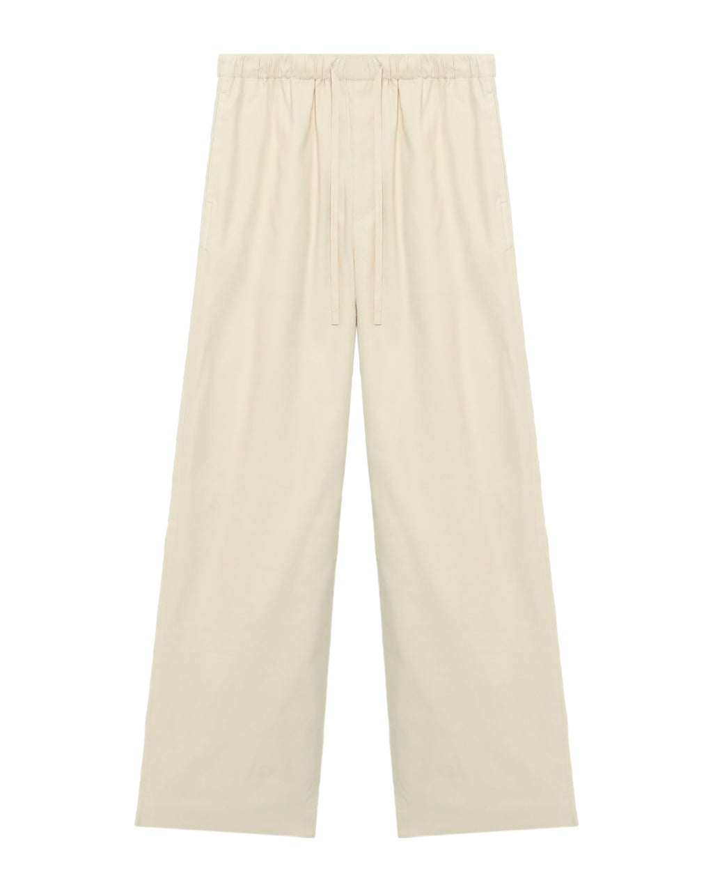 Drawstring wide-leg pants