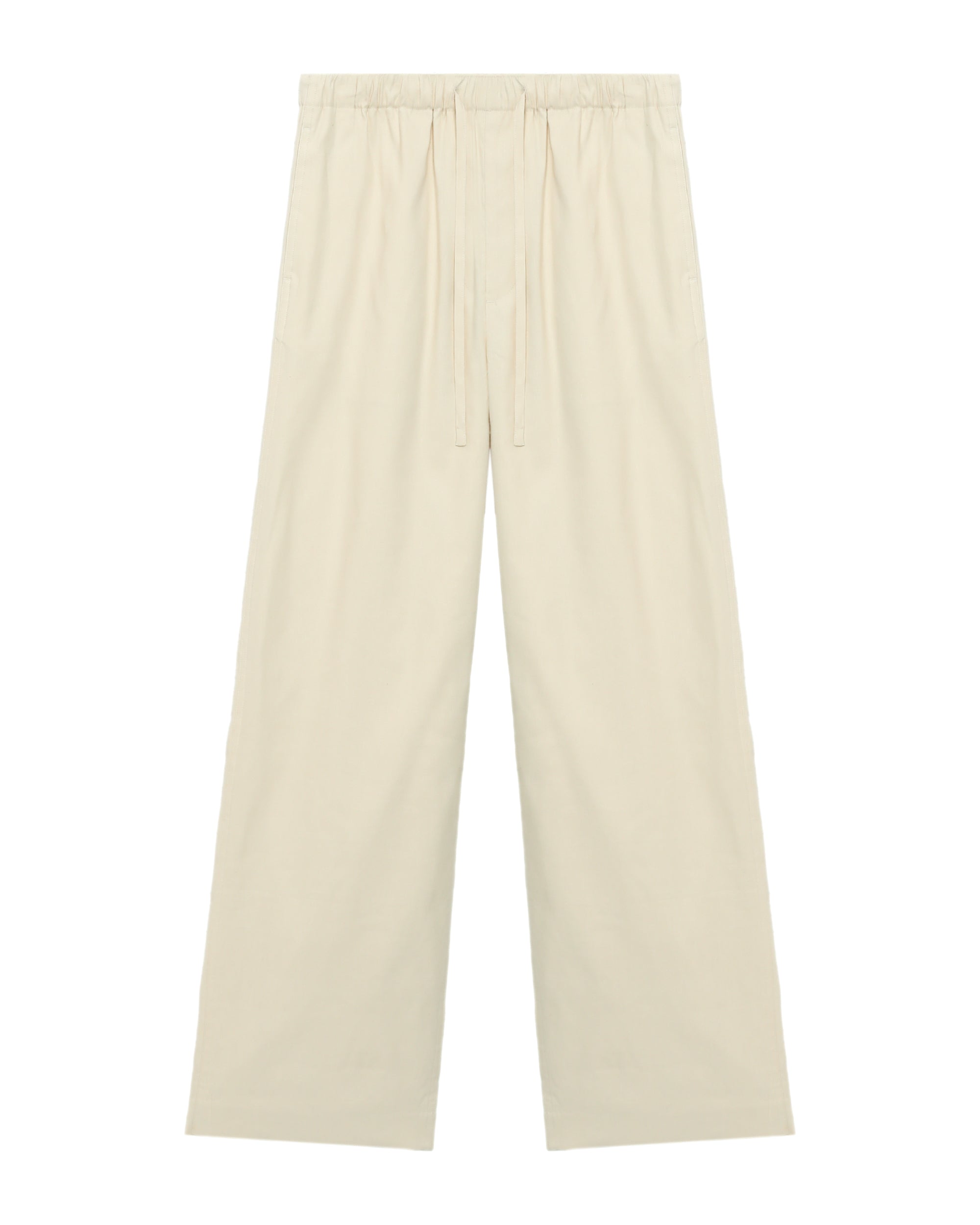Drawstring wide-leg pants