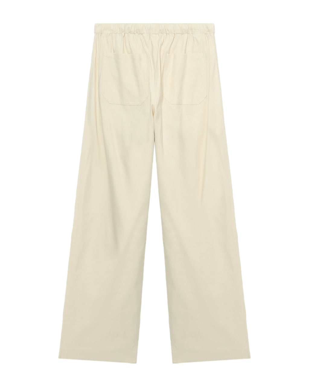 Drawstring wide-leg pants
