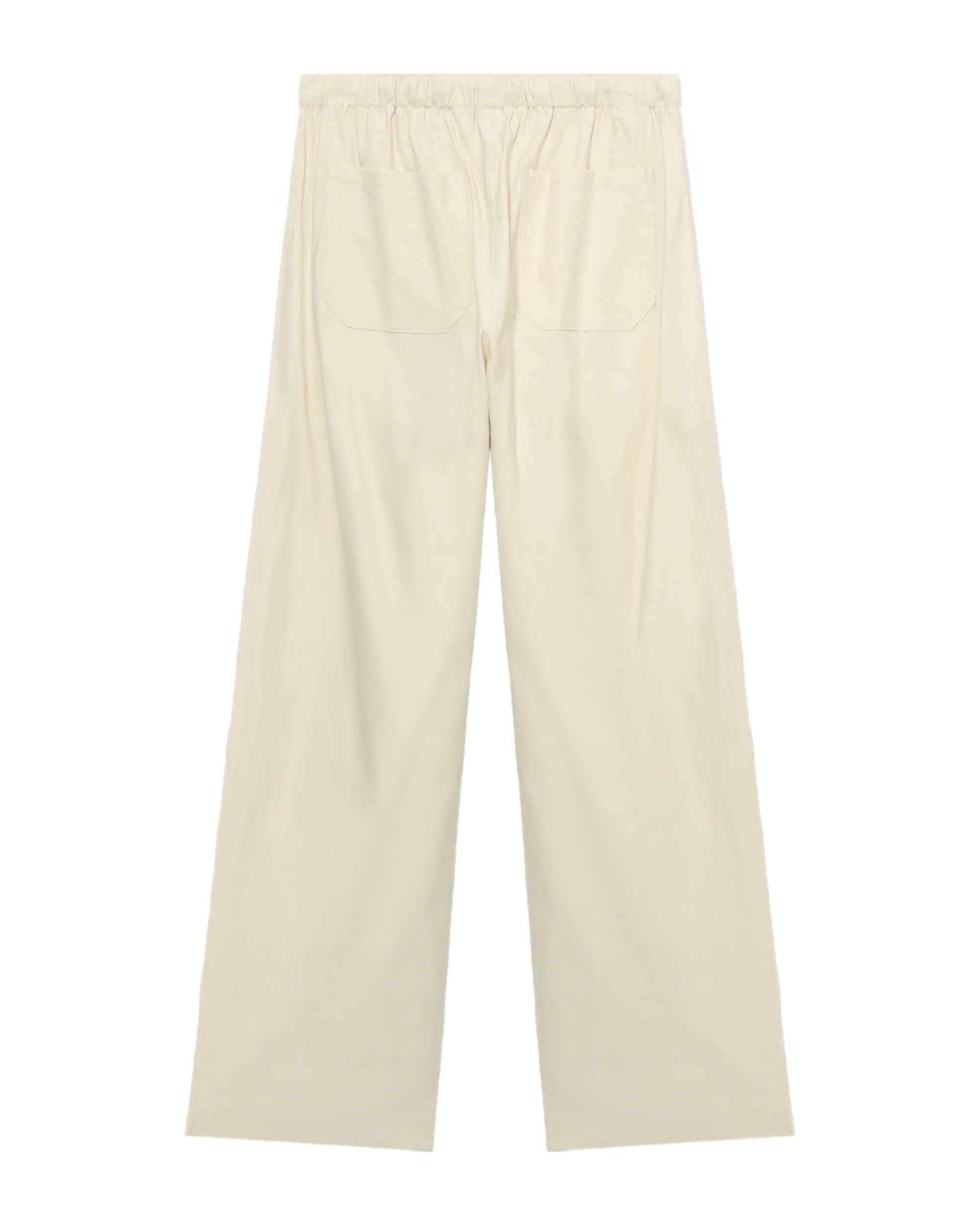 Drawstring wide-leg pants