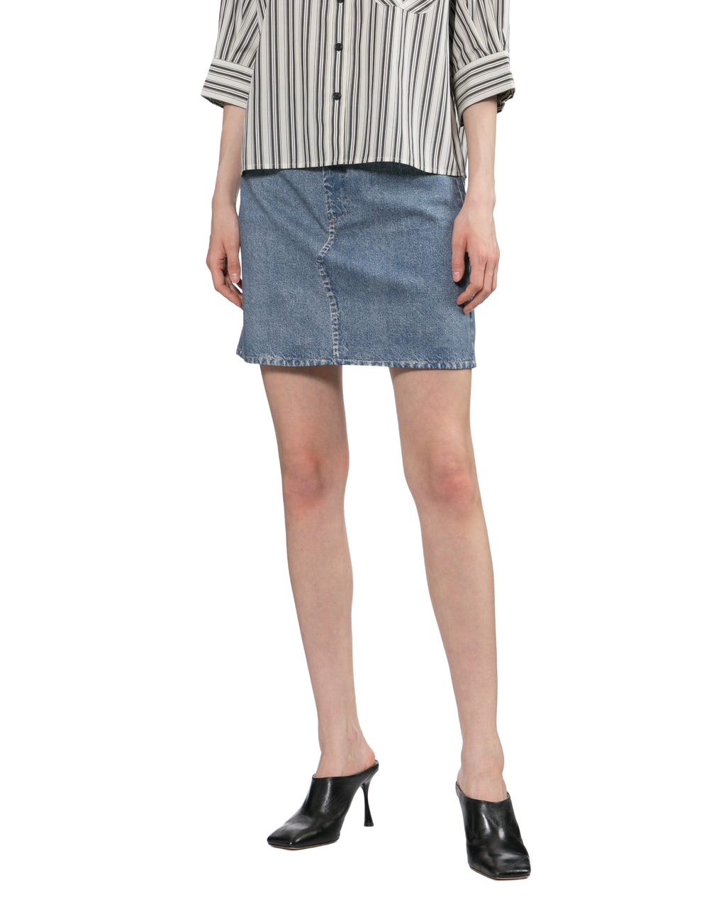 Denim mini skirt
