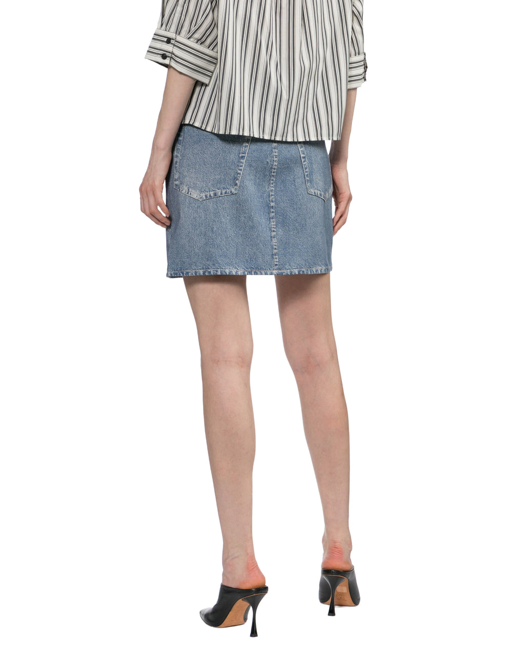 Denim mini skirt