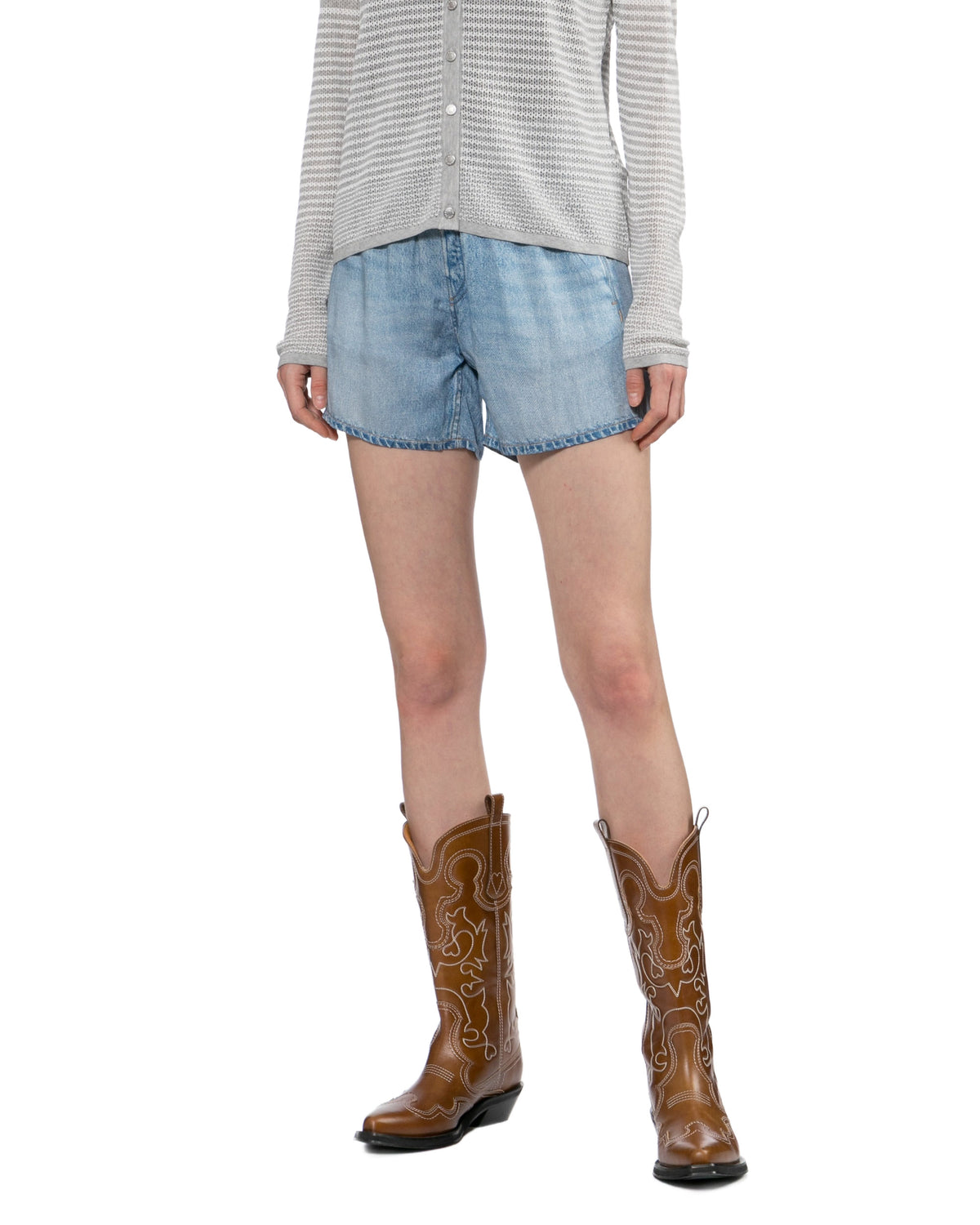 Denim shorts