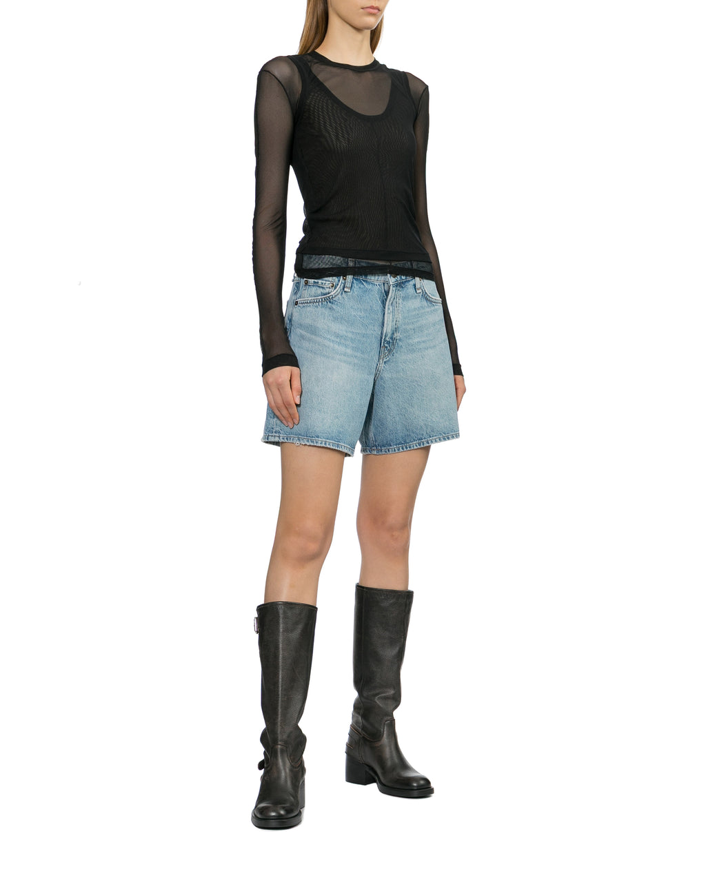Denim shorts