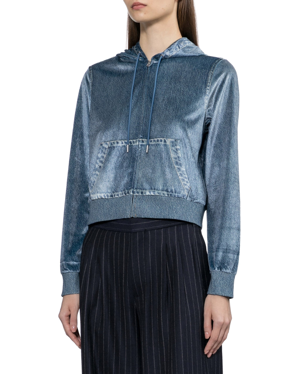 Zip through hoodie