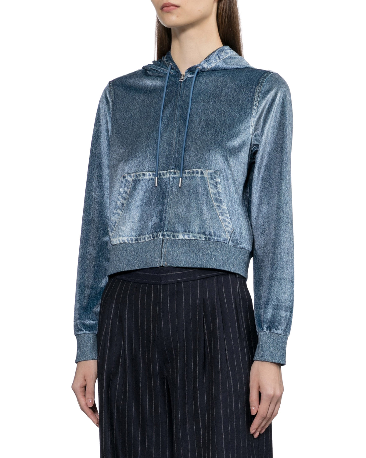 Zip through hoodie