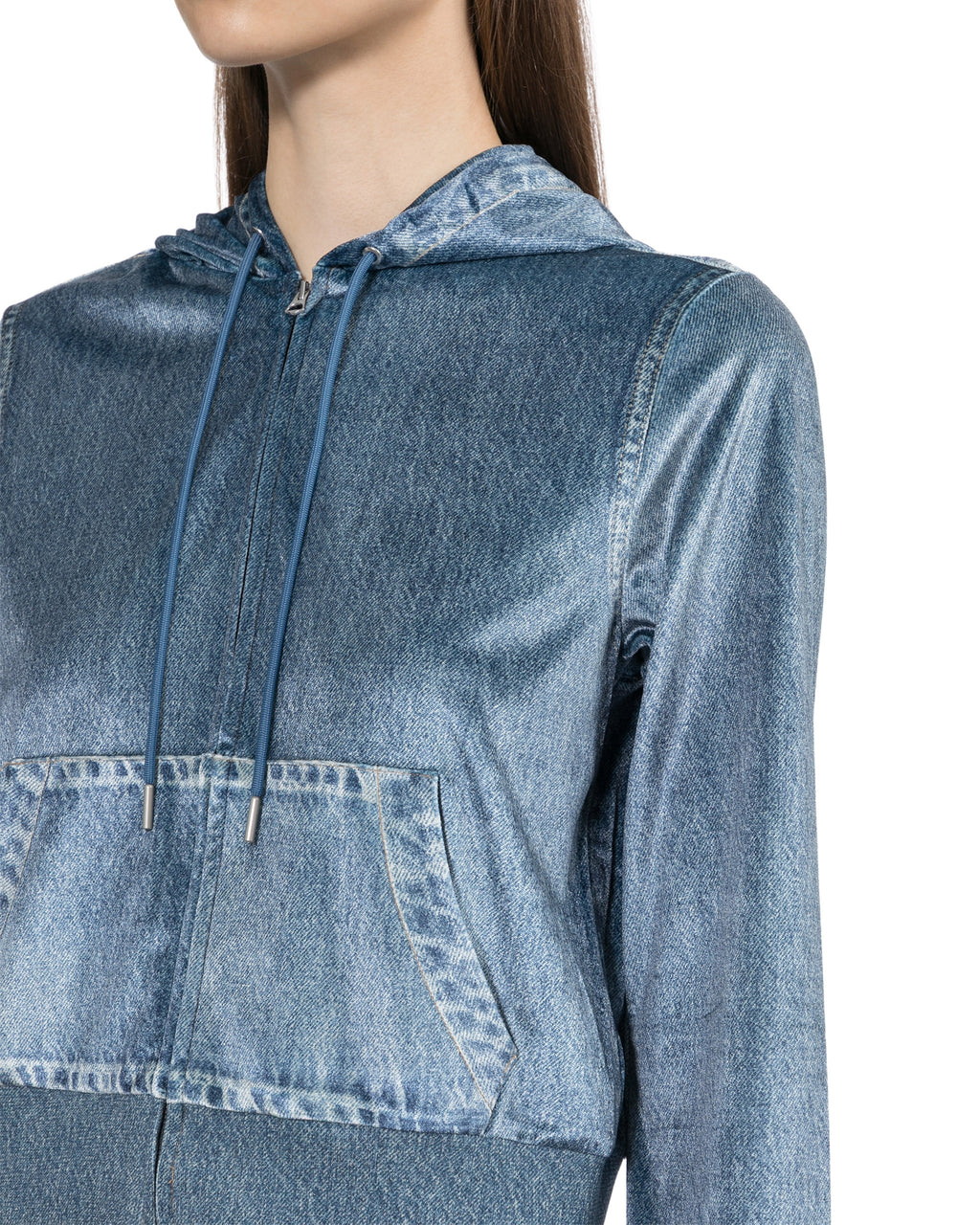 Zip through hoodie