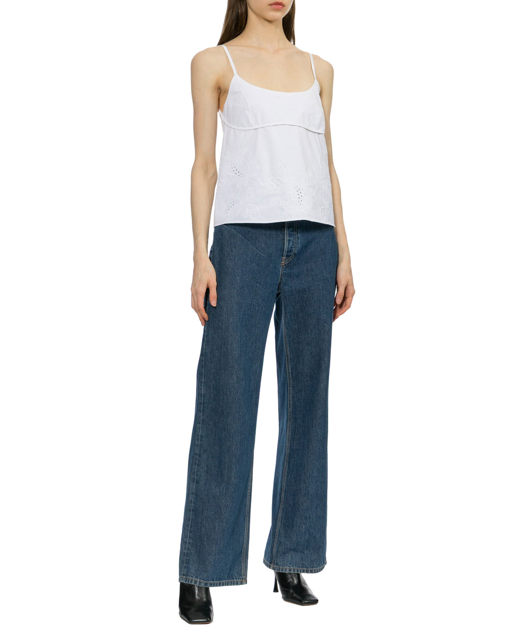 Embroidered cami