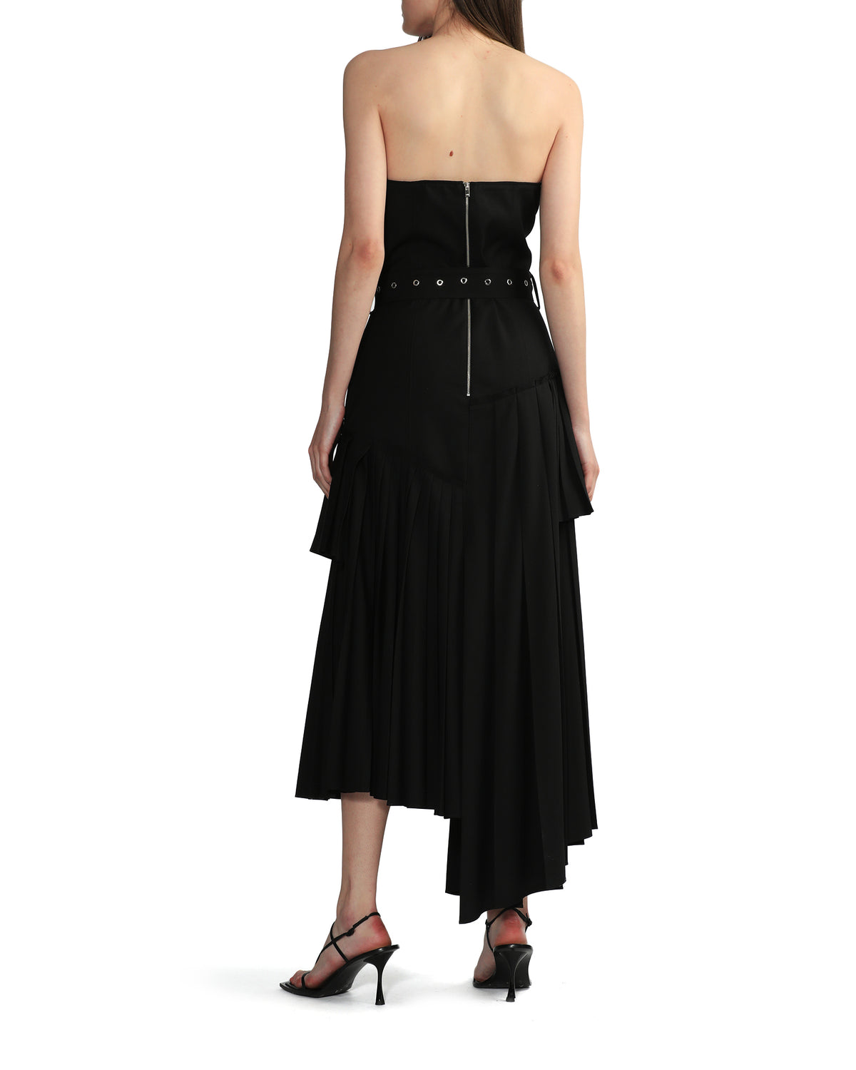 Pleated midi dress