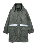 Contrasting strap detail coat