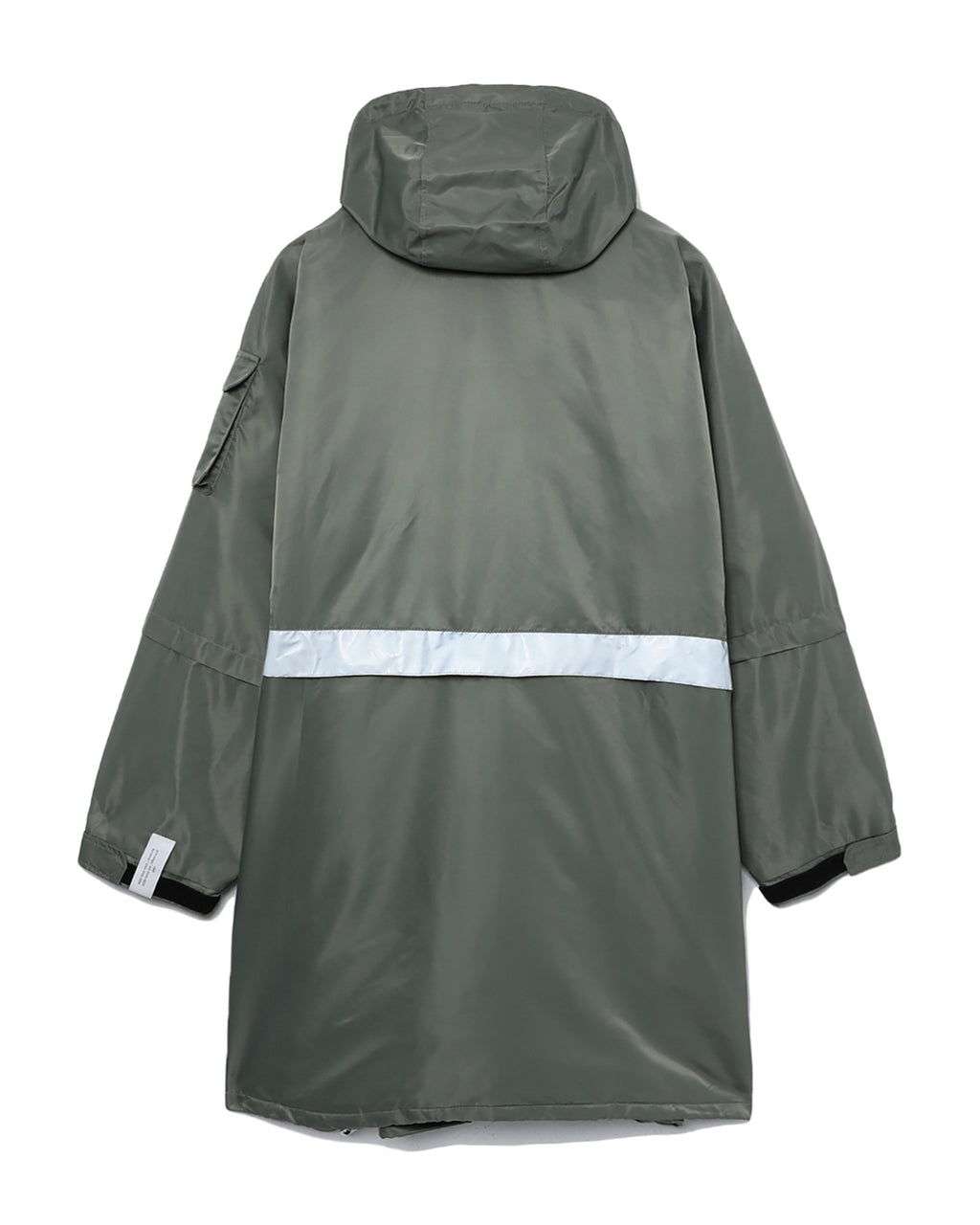 Contrasting strap detail coat