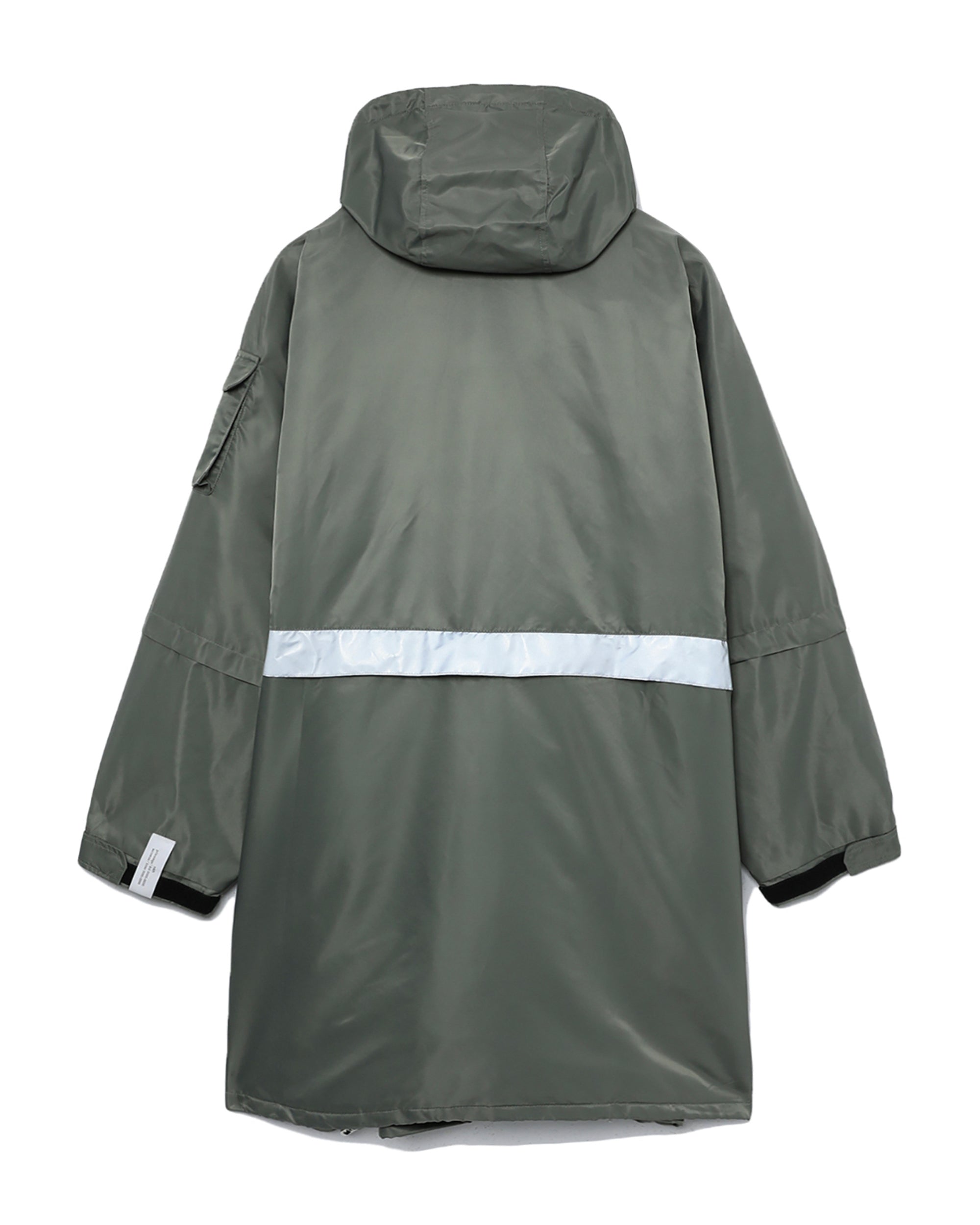 Contrasting strap detail coat