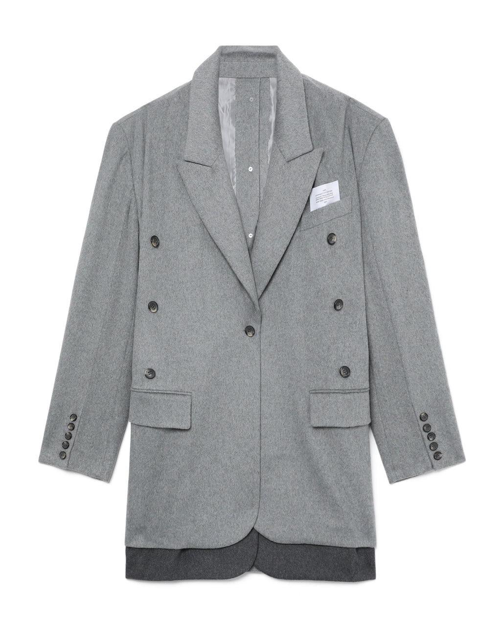 Button embellished coat