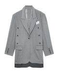 Button embellished coat