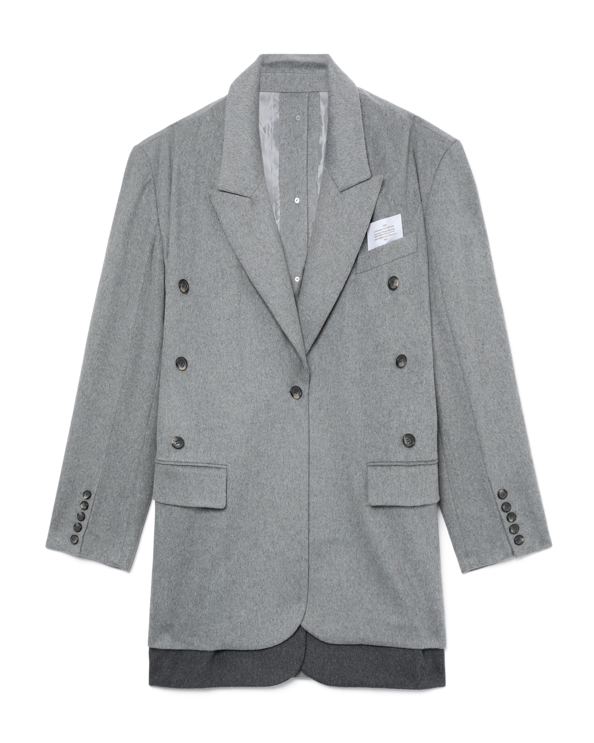 Button embellished coat