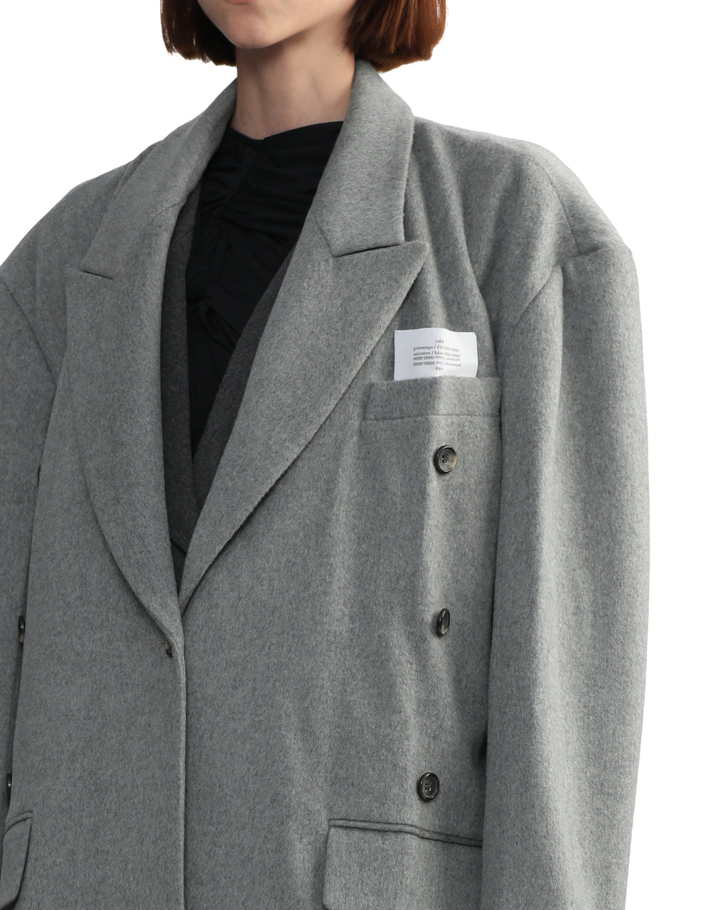 Button embellished coat